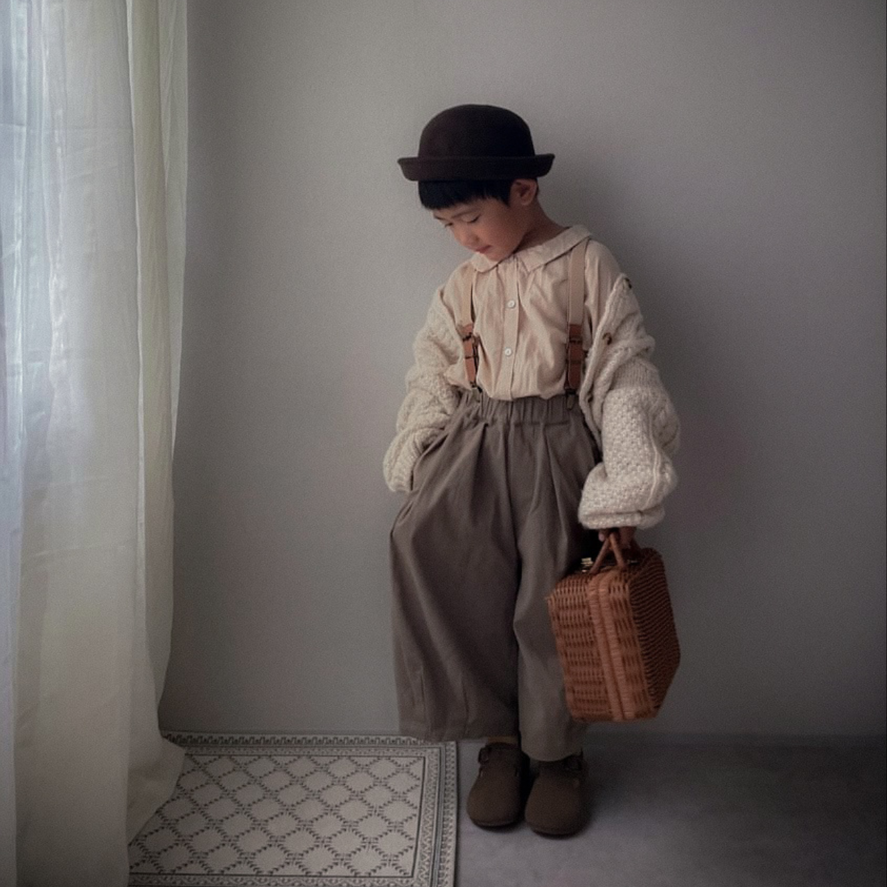 【モデルフォト】Balloon tuck pants