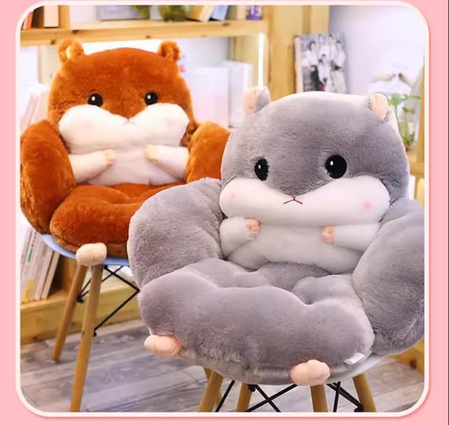 【おすすめ】めちゃくちゃ可愛いハムスター4匹の座布団抱き枕クッション 🐹