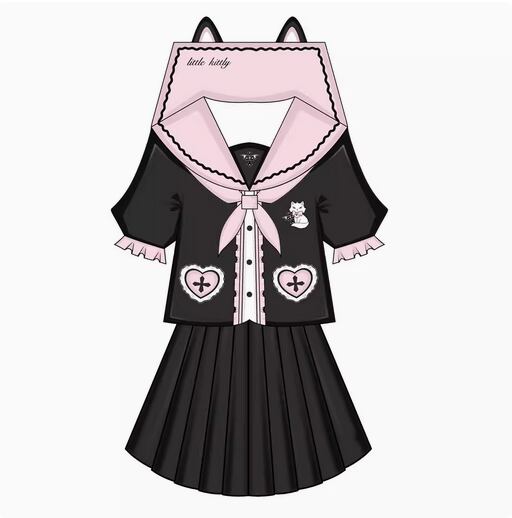 ツインコディにおすすめ！可愛い『ネコセーラー服』(=^・^=)