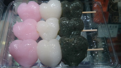 ハートのだんご