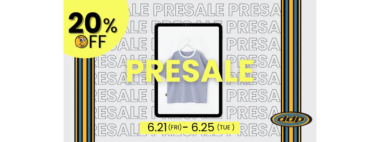 【20％OFF！！】6/21(FRI)-6/25(TUE) 24SS 商品プレセール開始します。