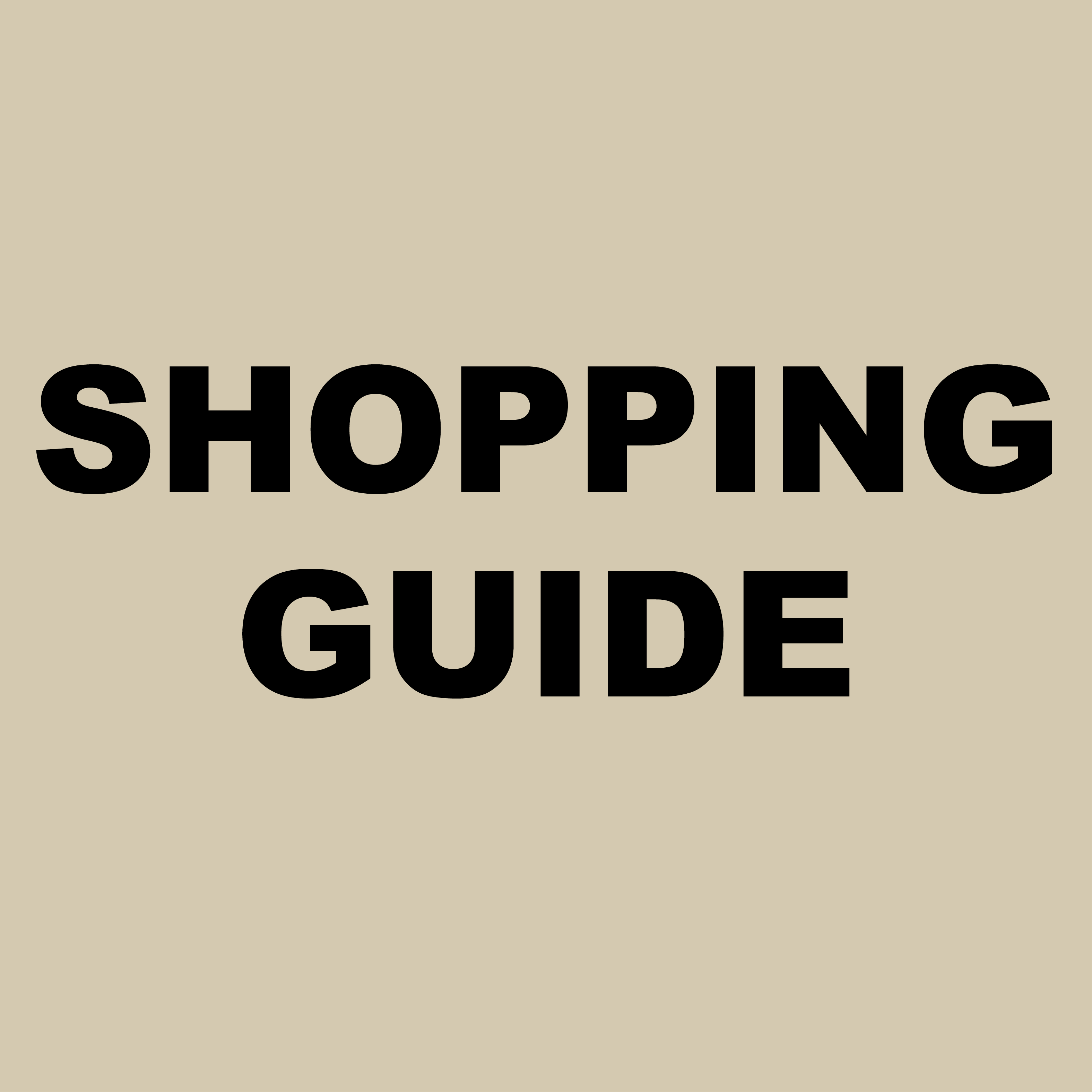 SHOPPING GUIDE