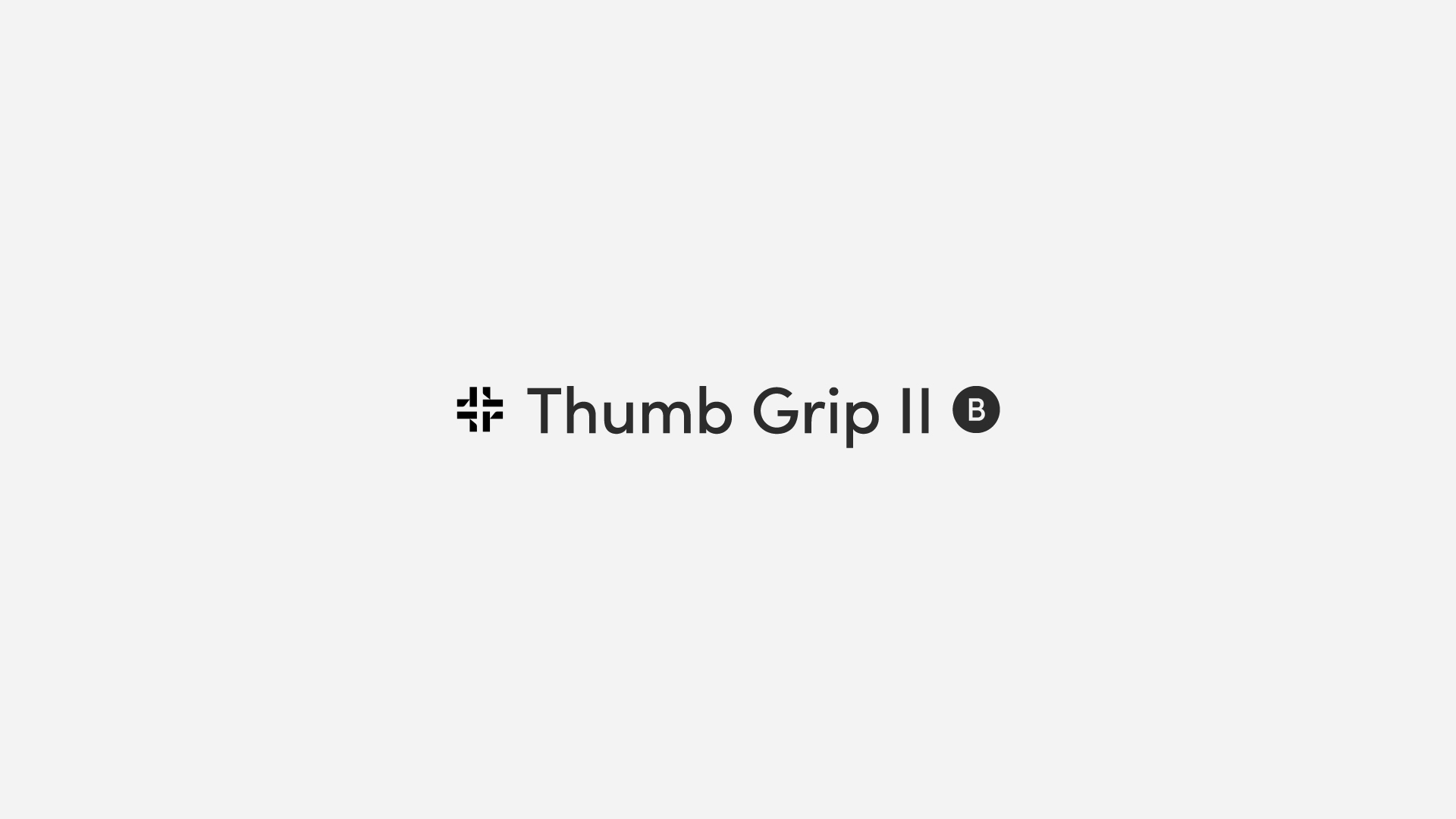 Thumb Grip IIの再入荷について