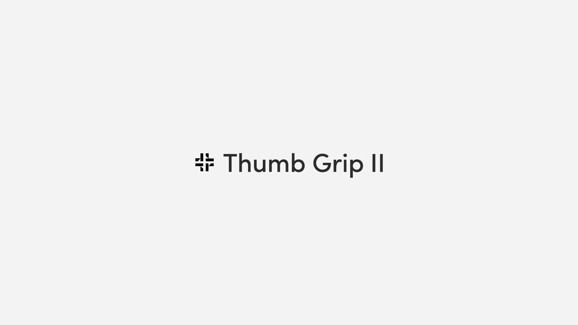 Thumb Grip IIの名称変更について