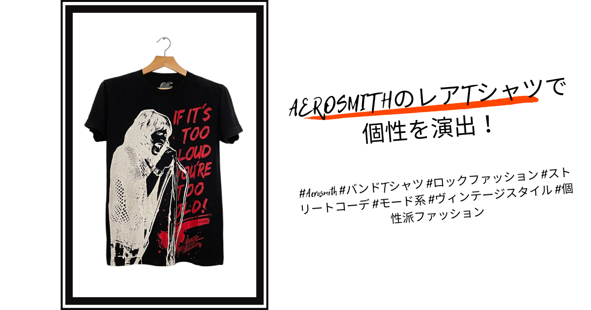 AEROSMITHのレアTシャツで個性を演出！おすすめスタイリング＆活用法