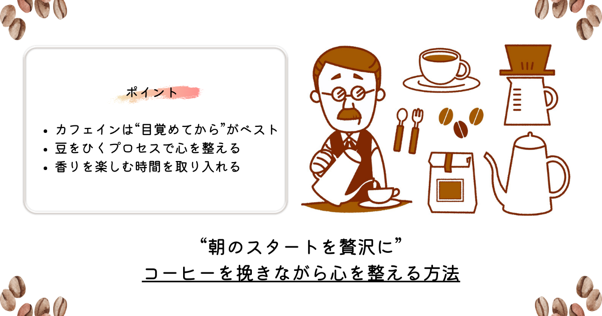 朝のスタートを贅沢に―コーヒーを挽きながら心を整える方法
