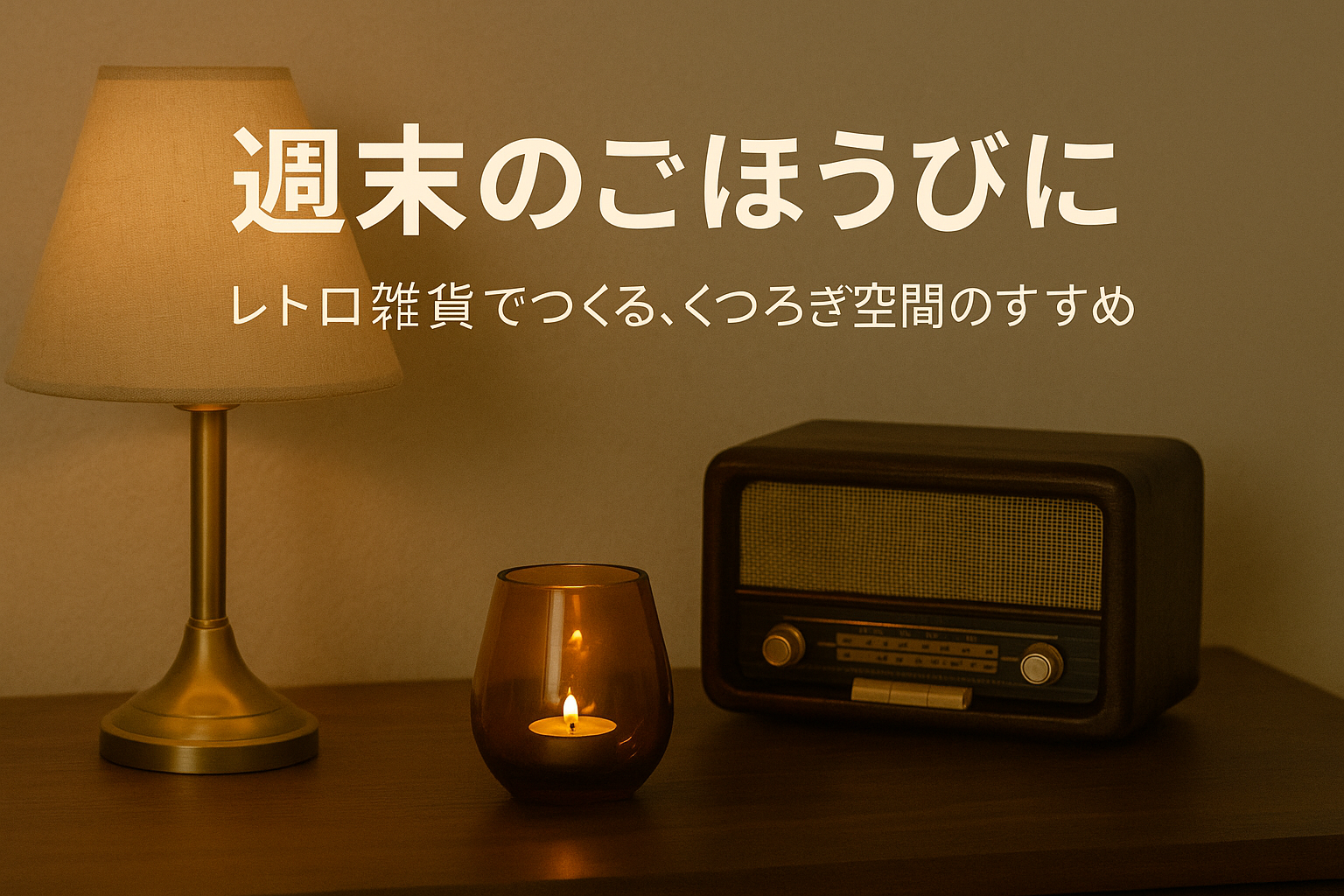 週末のごほうびに｜レトロ雑貨でつくる、くつろぎ空間のすすめ