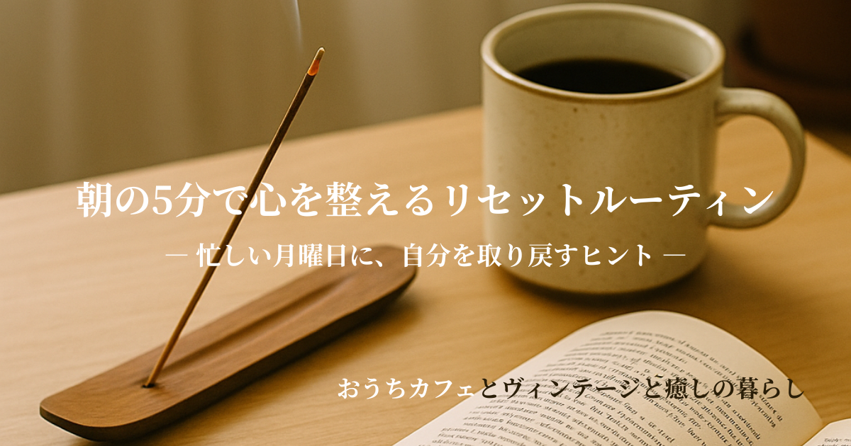 朝の5分で心を整えるリセットルーティン― 忙しい月曜日に、自分を取り戻すヒント ―