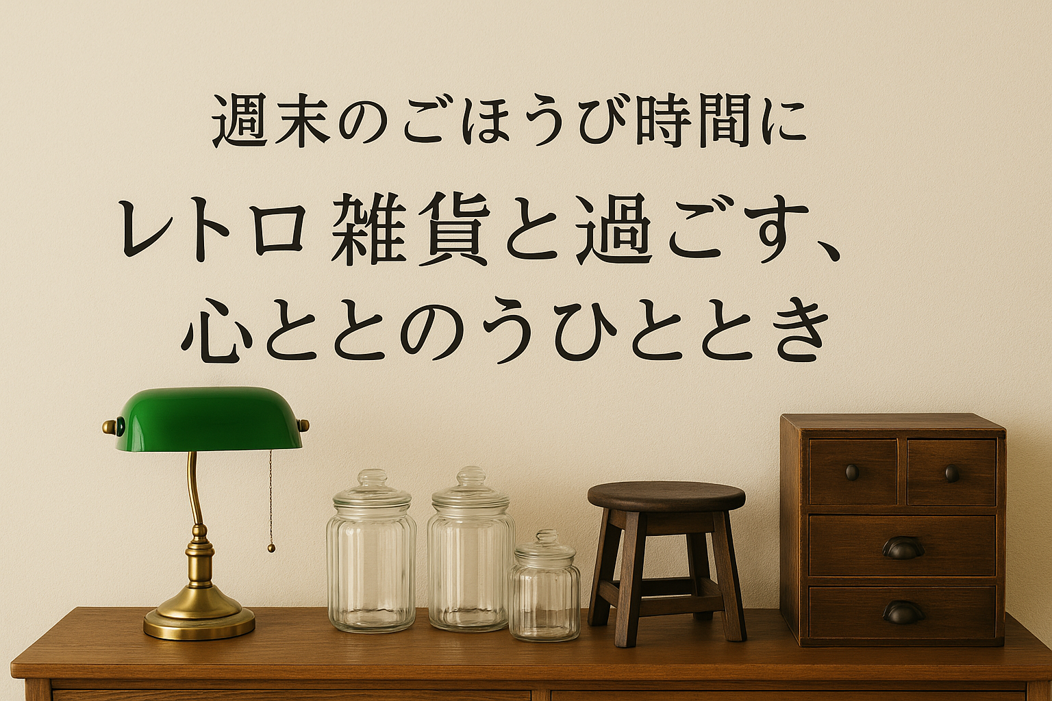 週末のごほうび時間に｜レトロ雑貨と過ごす、心ととのうひととき