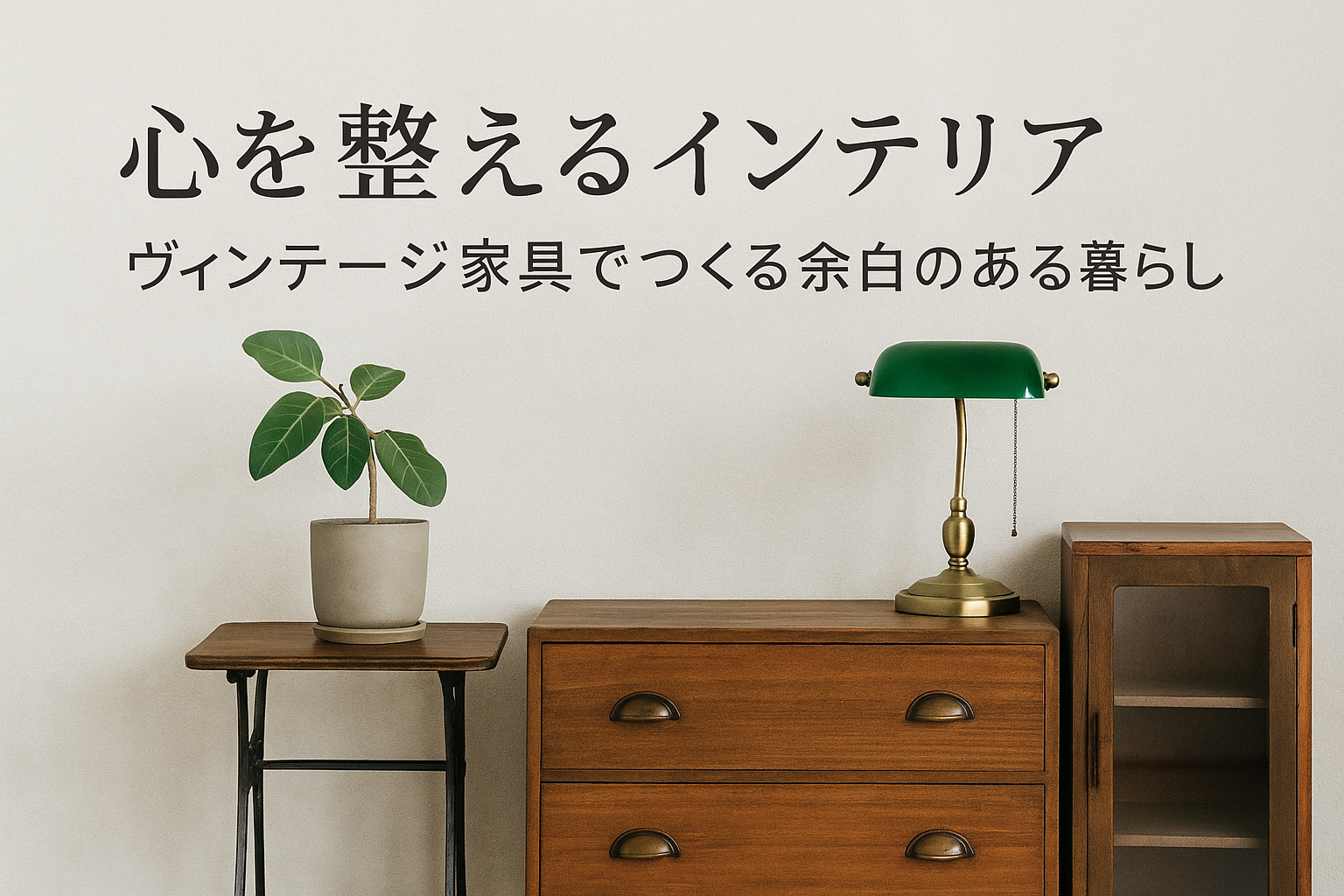 心を整えるインテリア｜ヴィンテージ家具でつくる“余白のある暮らし”