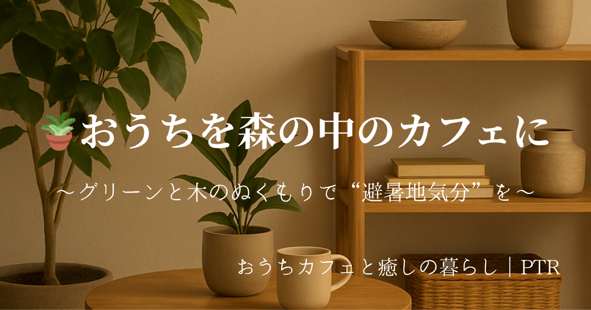 🪴おうちを森の中のカフェに〜グリーンと木のぬくもりで“避暑地気分”を〜