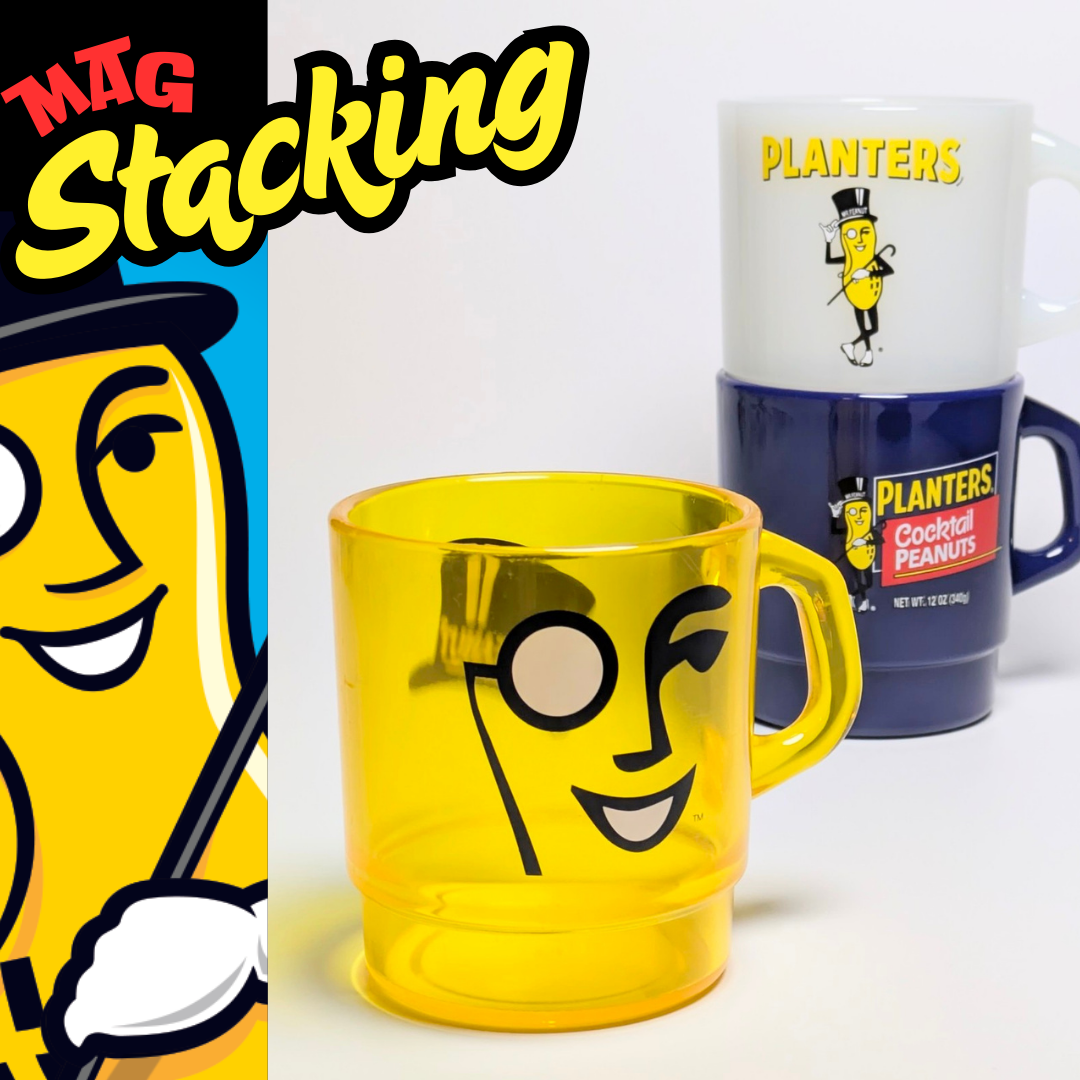 📢 アメリカのアイコン的キャラMr.ピーナッツのスタッキングマグも‼️🥜🇺🇸🥜🇺🇸