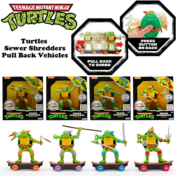📢 タートルズのプルバックトイ🐸🛹💨🇺🇸🇺🇸