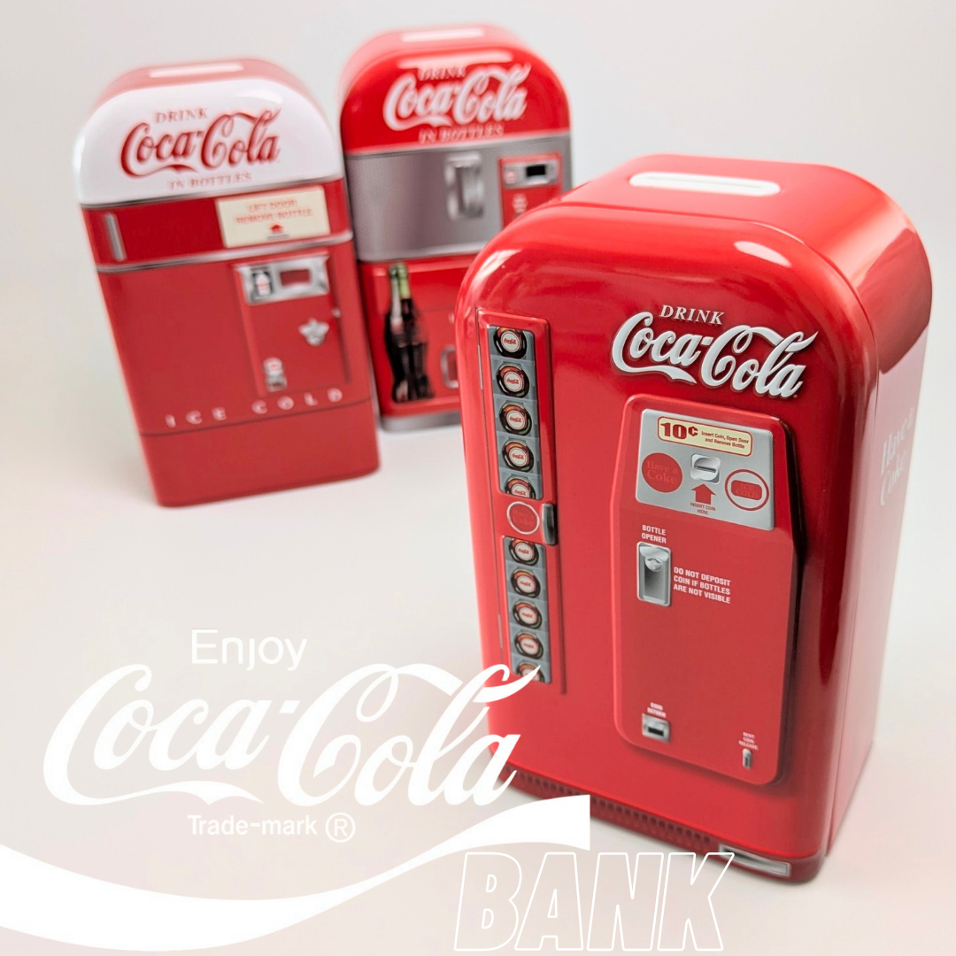 📢 レトロ自販機がそのまんまティンバンクに❤️❤️