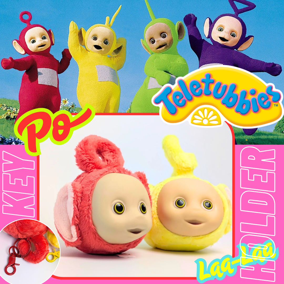 📢 VINTAGEテレタビーズ❗️めちゃ可愛いフェイスキーホルダー❤️💛❤️💛