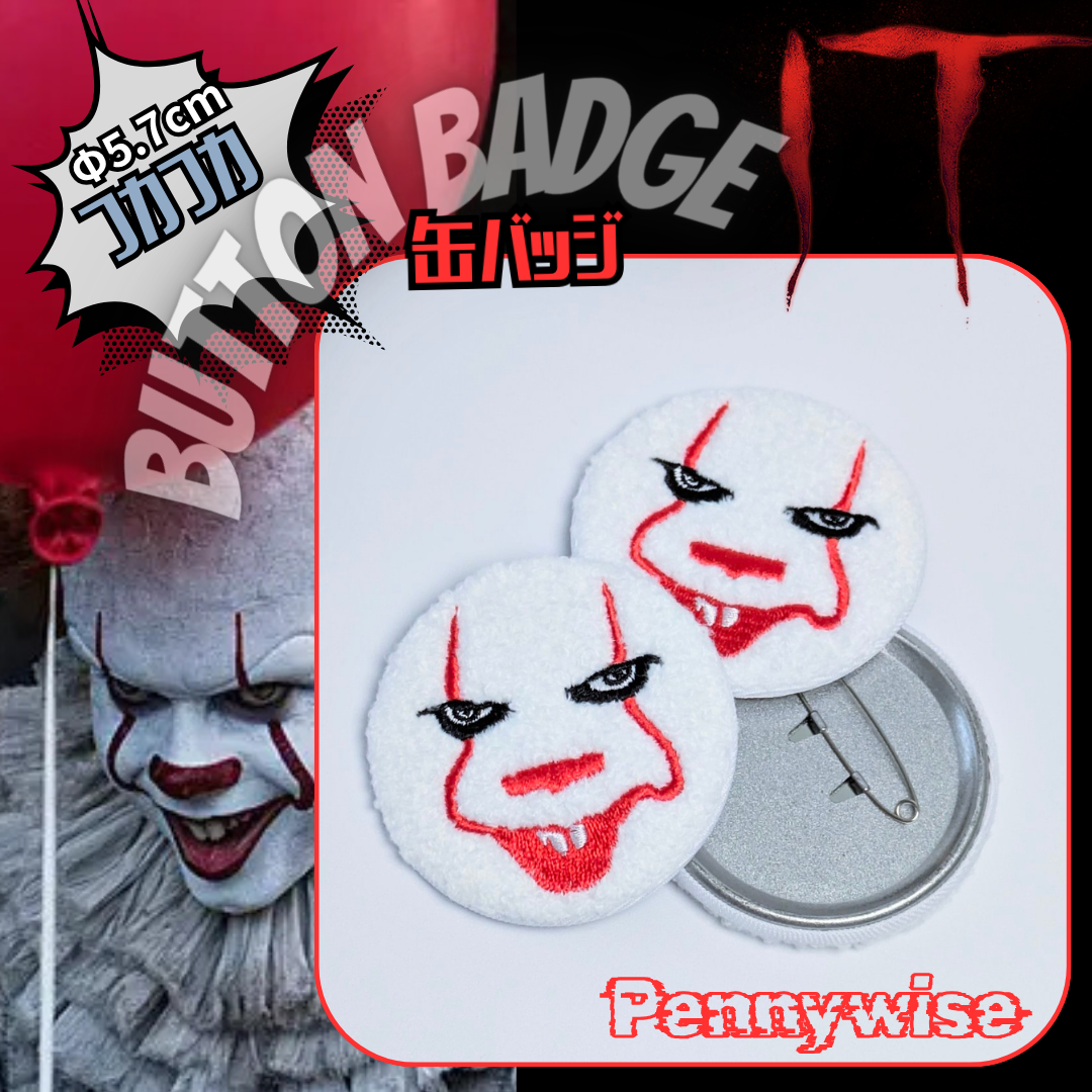 📢 キモかわいい缶バッジ❤️🤡🖤