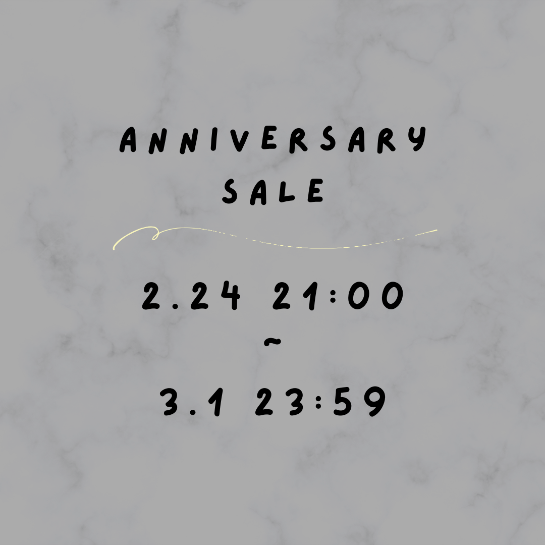 AnniversarySALE開催❤︎