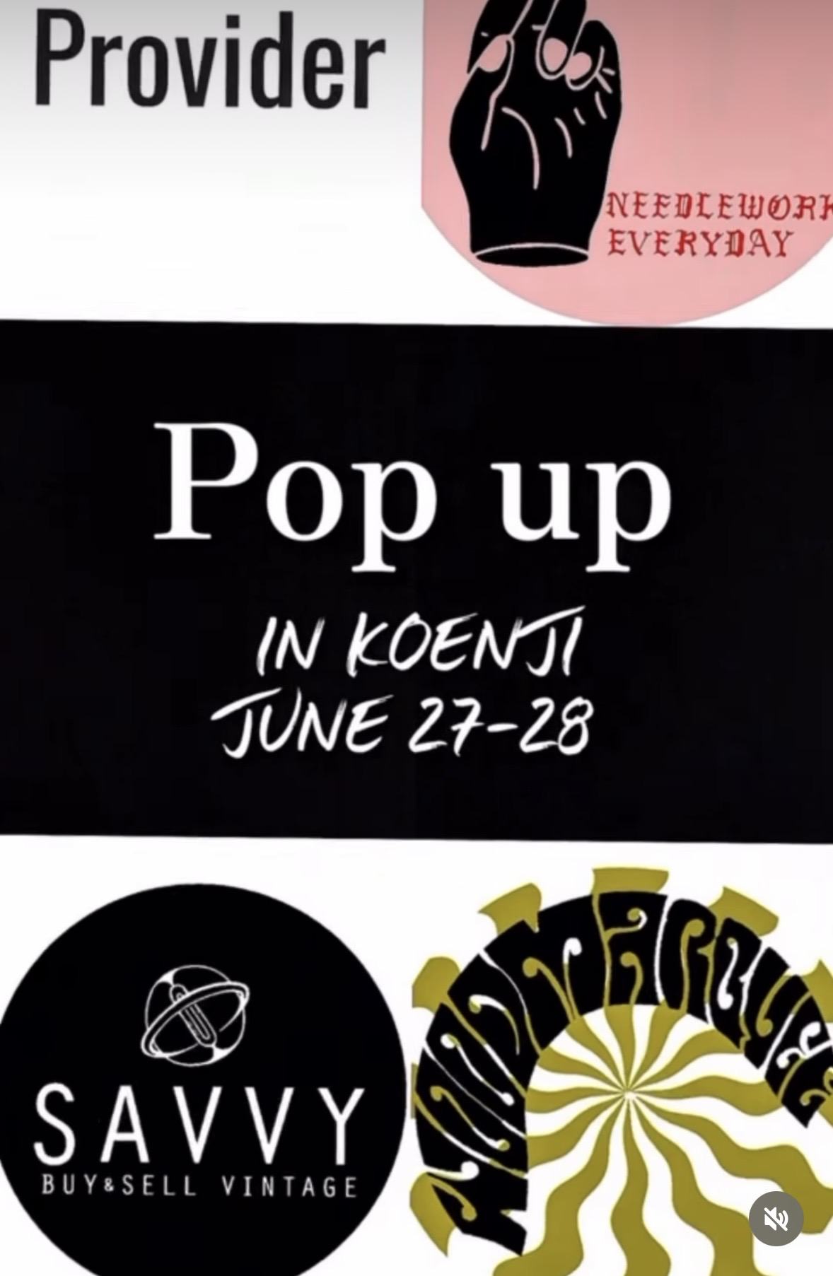 Pop up in東京高円寺に参加します！
