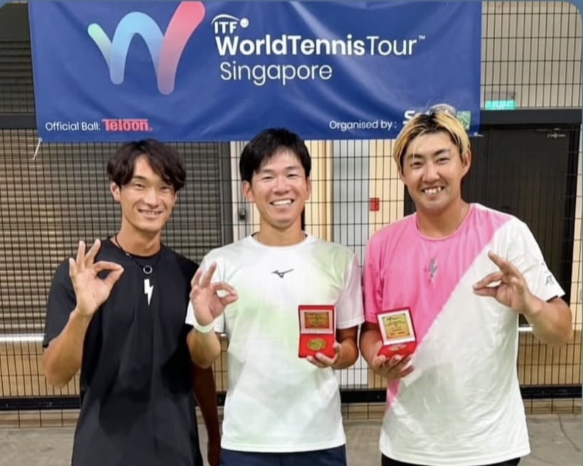 福田創楽プロ ダブルス優勝✌️