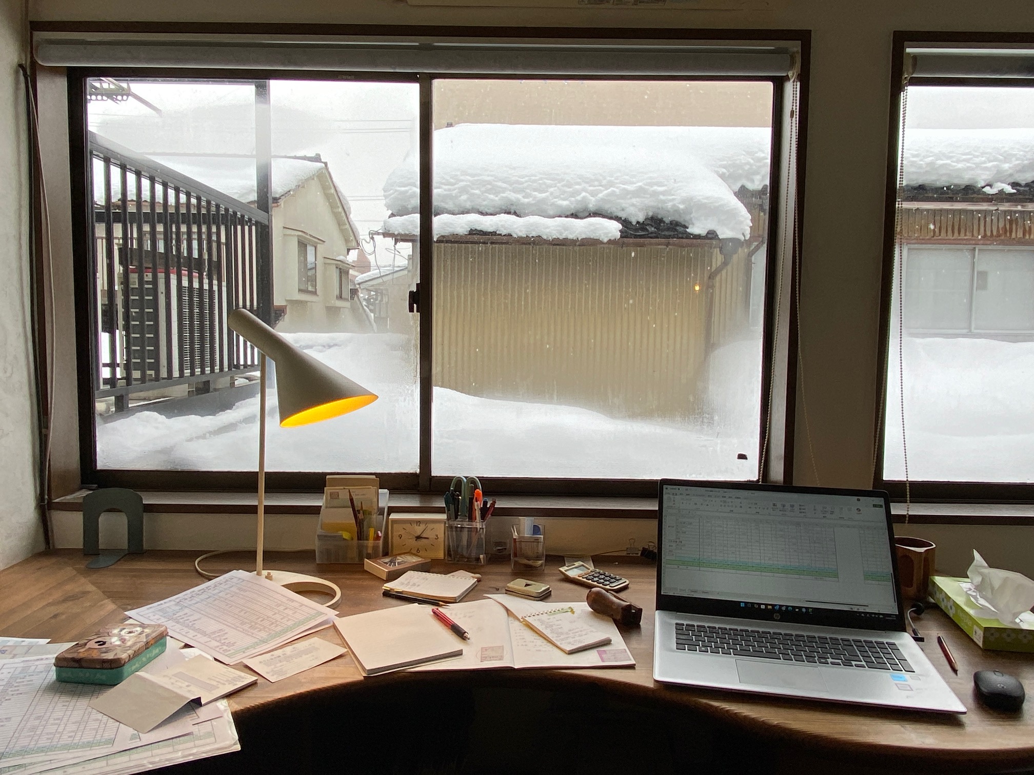 673/1095 ＊冬休み３／窓の外は白い雪（1月29日）