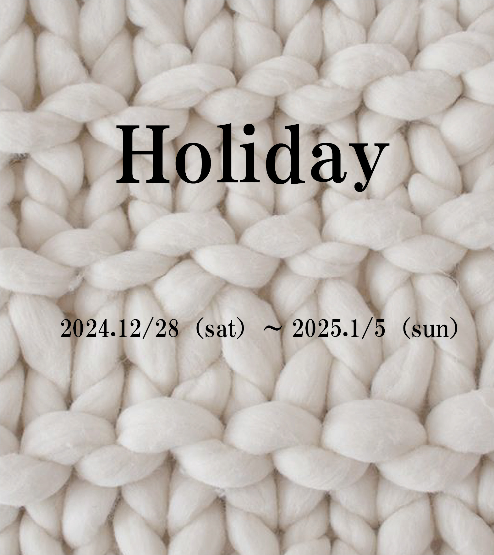 WINTER HOLIDAY