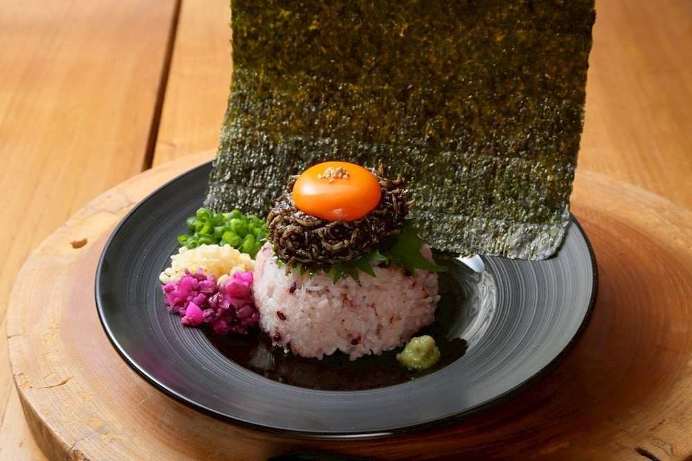 のりだれ卵黄ごはん