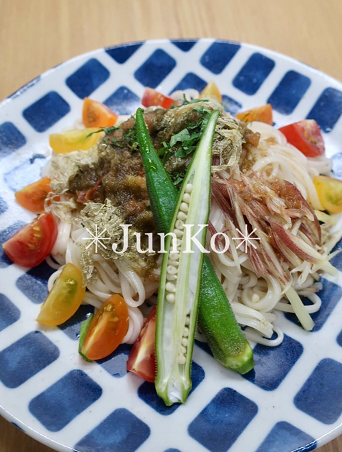 梅風味のひやむぎ