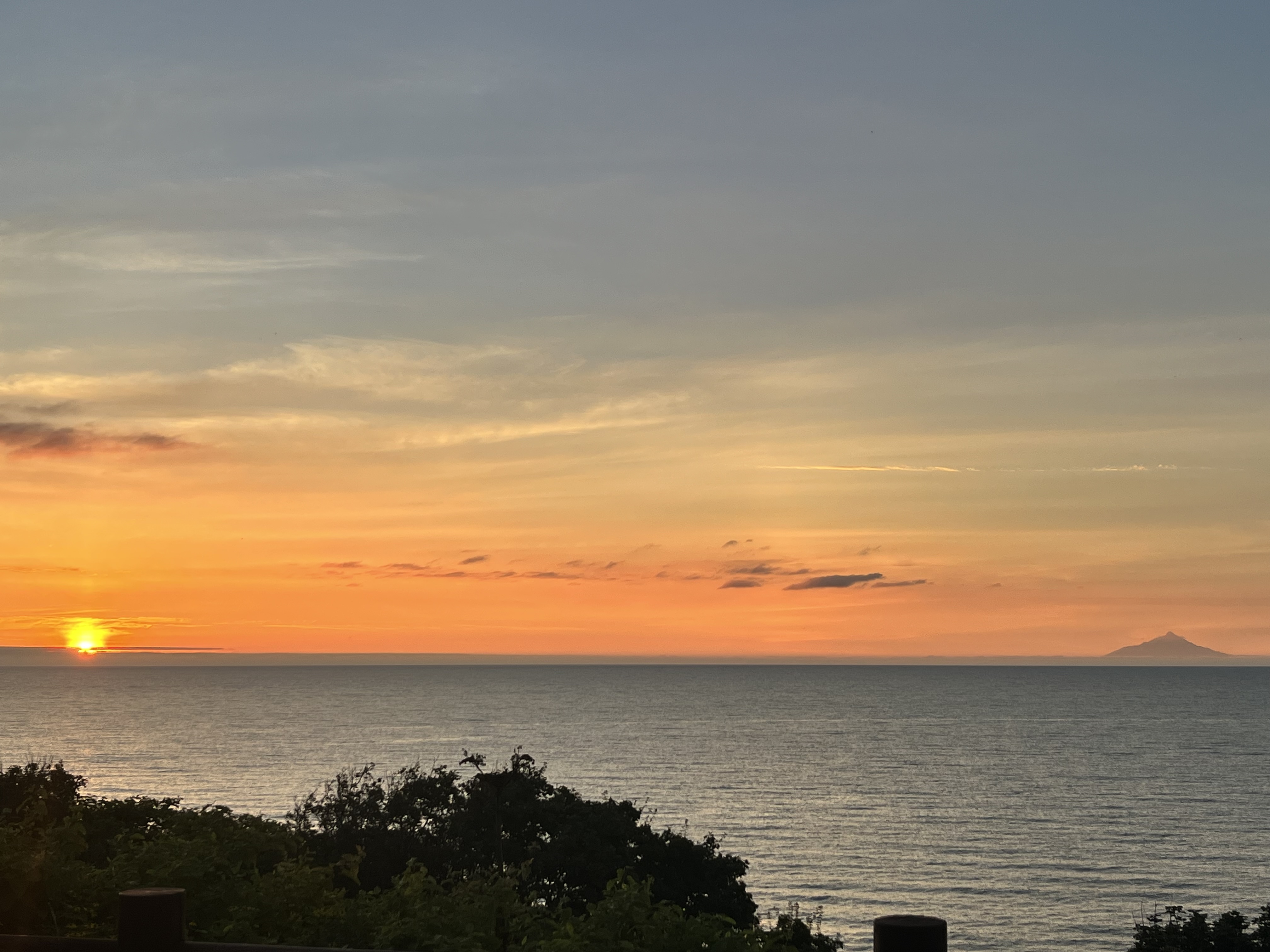 初山別の夕陽