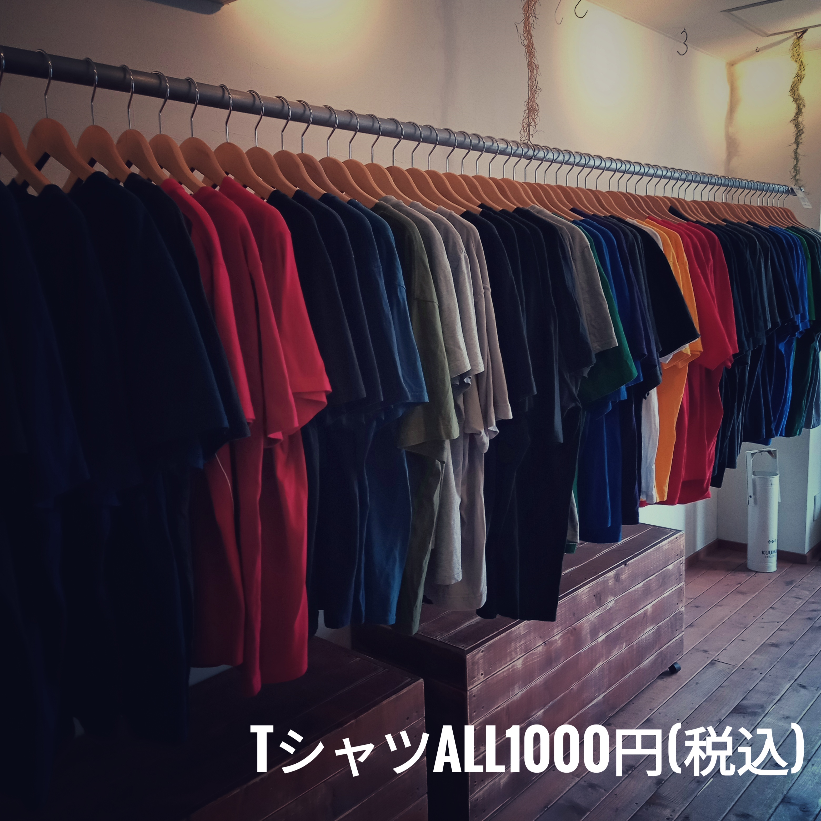 本日28(日)も古着TシャツALL1000円！
