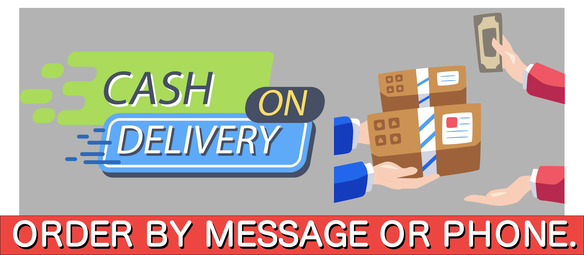 CASH ON DELIVERY 【代引き発送について】