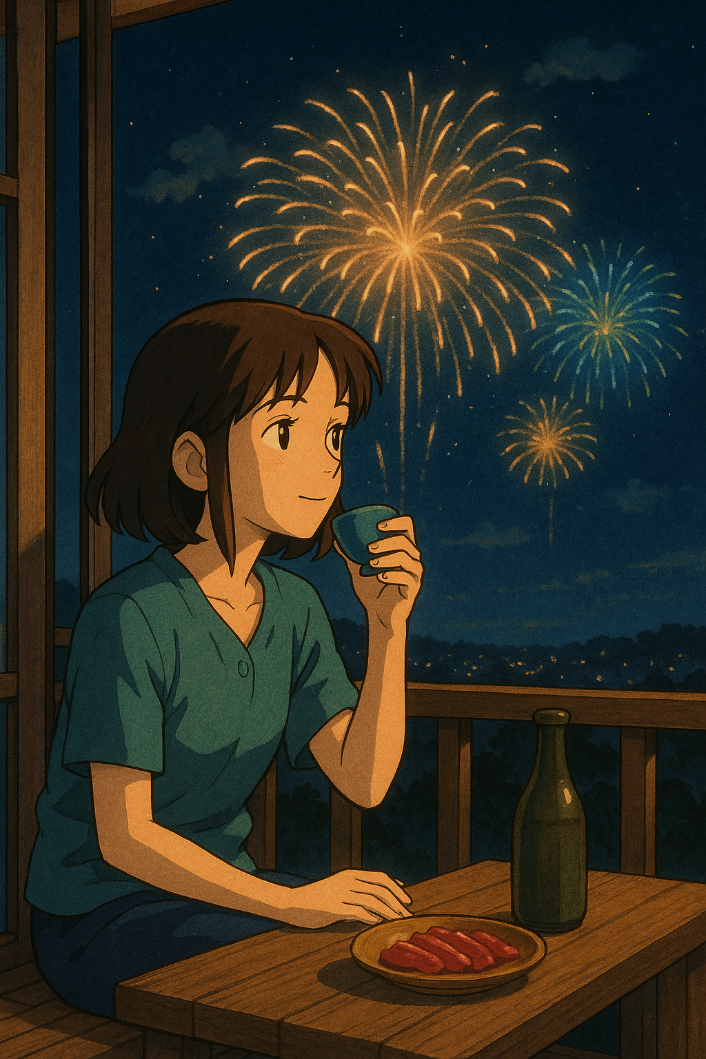 【おうちで夏満喫】花火大会の音をBGMに、馬刺しとお酒で贅沢晩酌！
