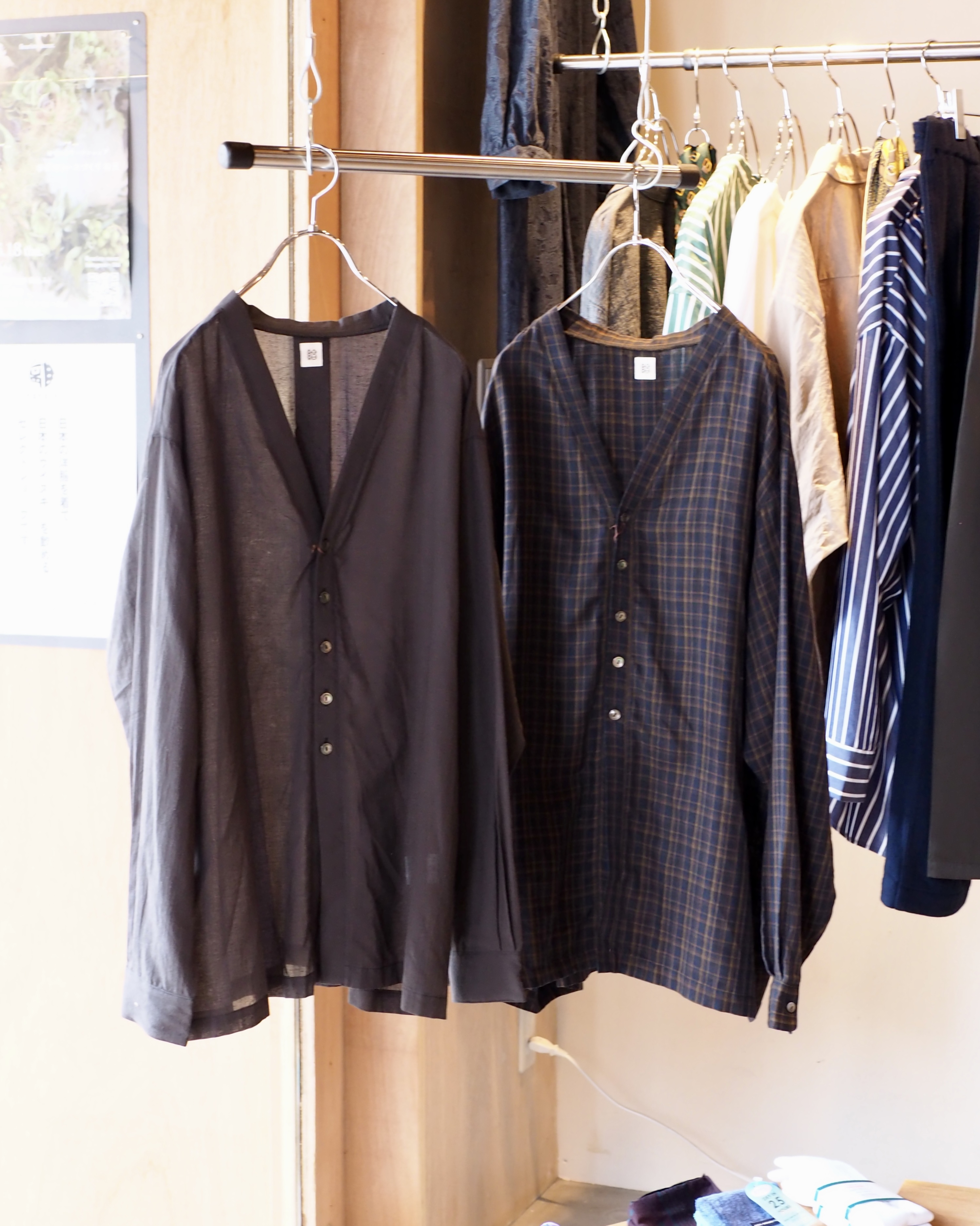 【商品紹介】結-yui- CARDIGAN SHIRTS|カーディガン型のシャツ、2型。