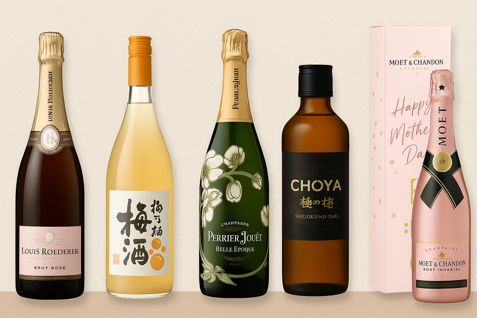 母の日に贈るおしゃれギフト！シャンパン＆梅酒のおすすめ5選