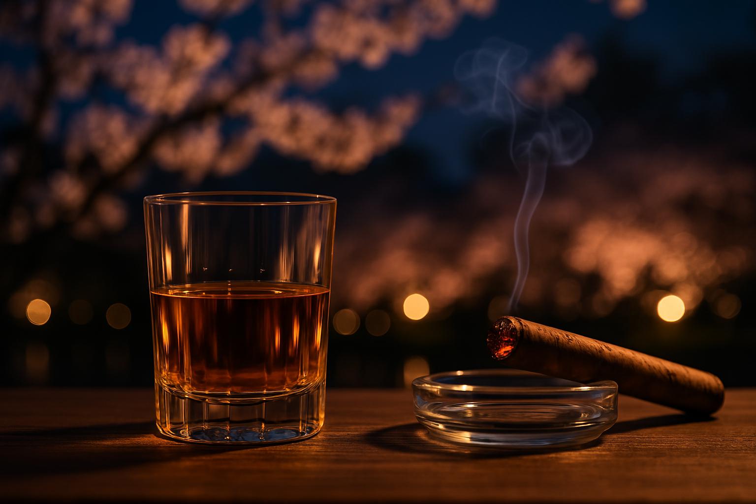 春の夜に楽しむ至高の一杯！ウイスキー＆葉巻の最高の組み合わせ