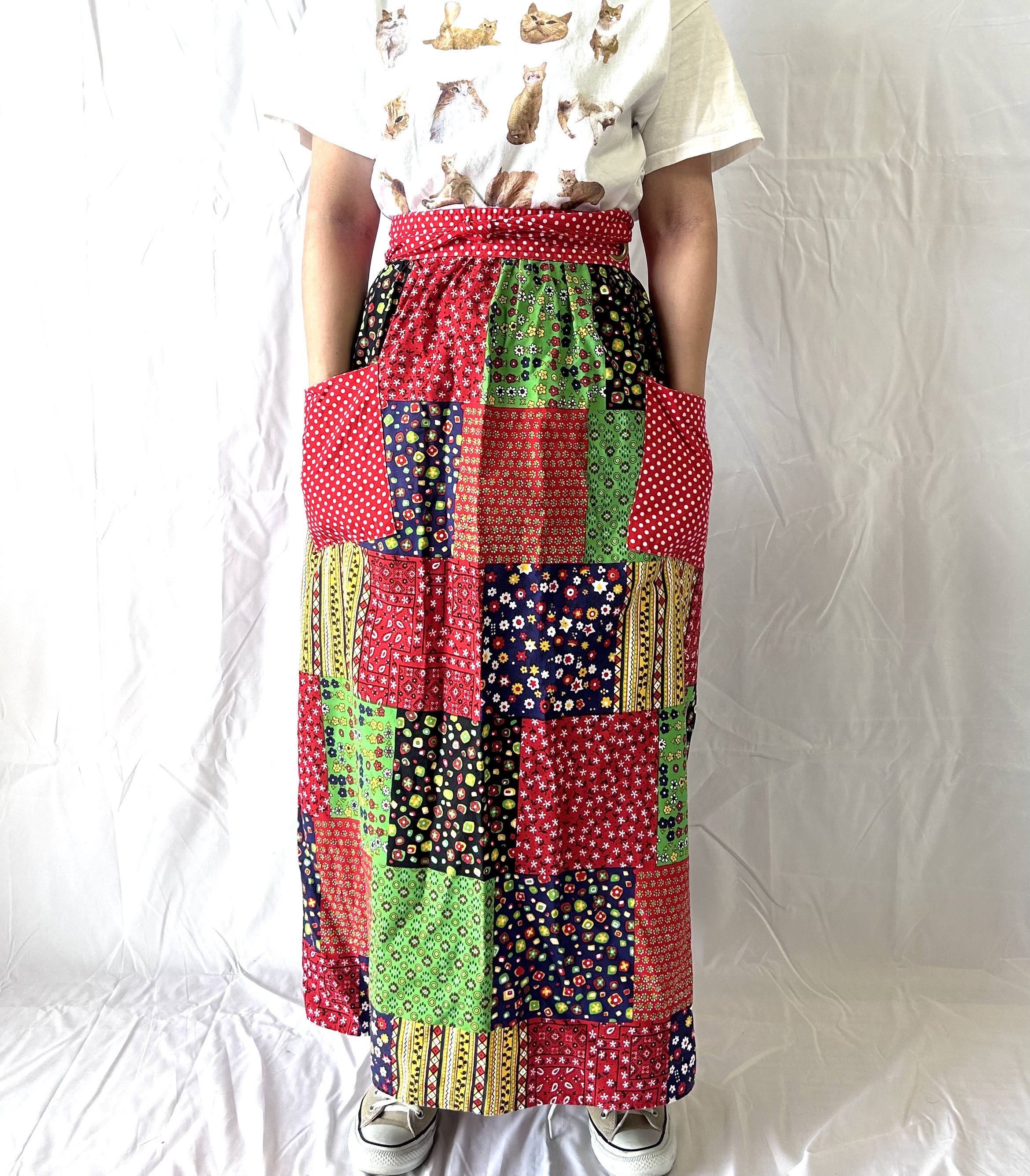ヴィンテージ パッチワークスカート