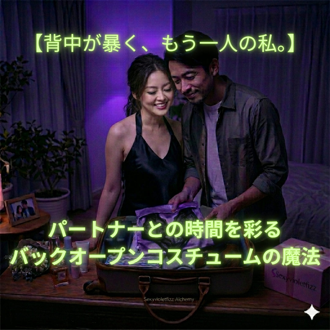 【背中が暴く、もう一人の私。】パートナーとの時間を彩るバックオープンコスチュームの魔法