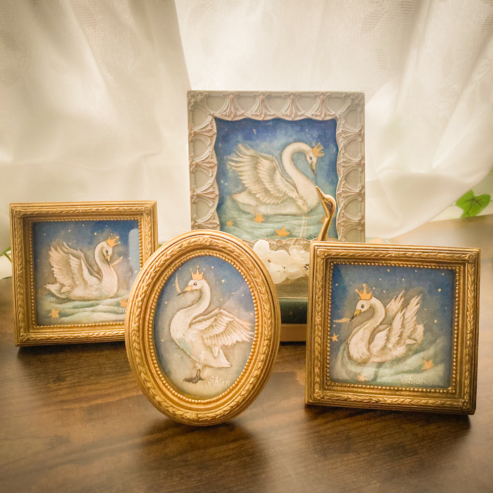 白鳥の王さま　-静かな夜を見守る、白い王さま-