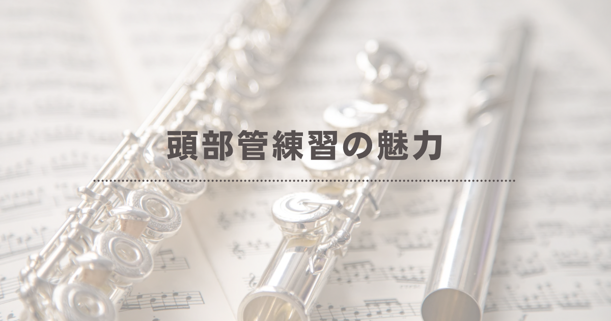 頭部管練習の魅力|たてのフルート教室(茨城県・日立市)