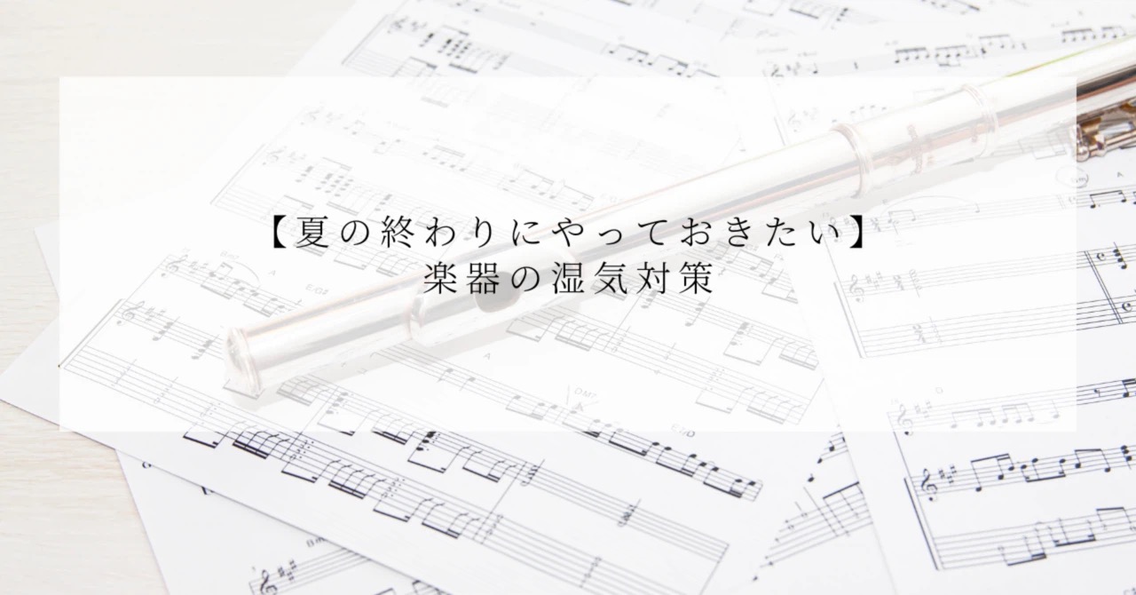 【夏の終わりにやっておきたい】楽器の湿気対策｜たてのフルート教室（茨城県・日立市）