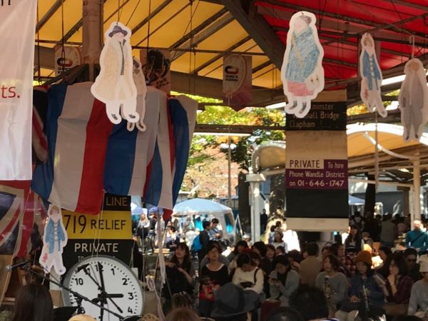 東京蚤の市 八角テントディスプレイ　　　　　2017.11