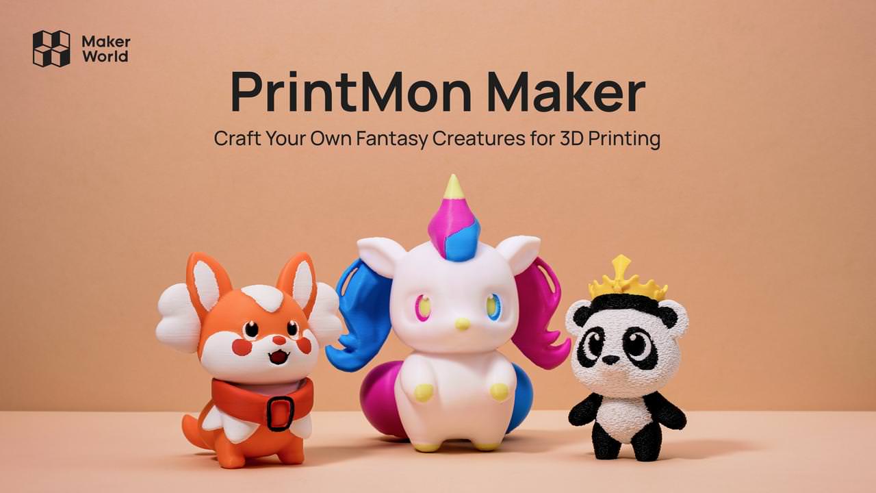 ポケモン風3Dモデルが簡単に作れる「PrintMon Maker」