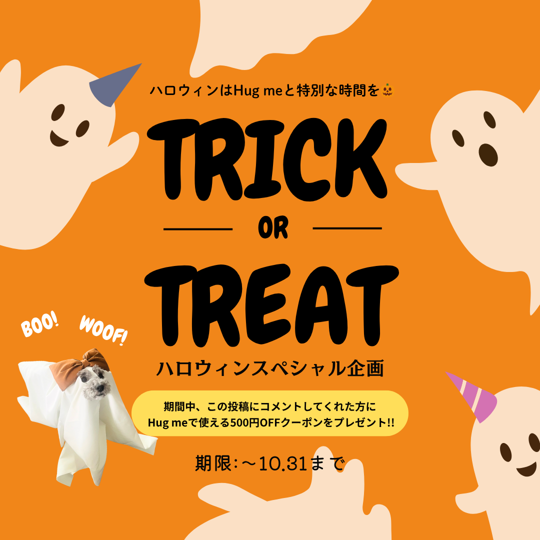 🎃ハロウィンスペシャル企画🎃500円OFFクーポンをプレゼント！