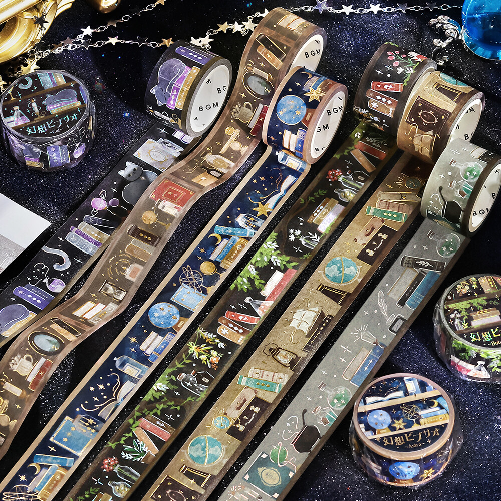 BGMの新作「幻想ビブリオ」マスキングテープ（全６種）入荷しました✨