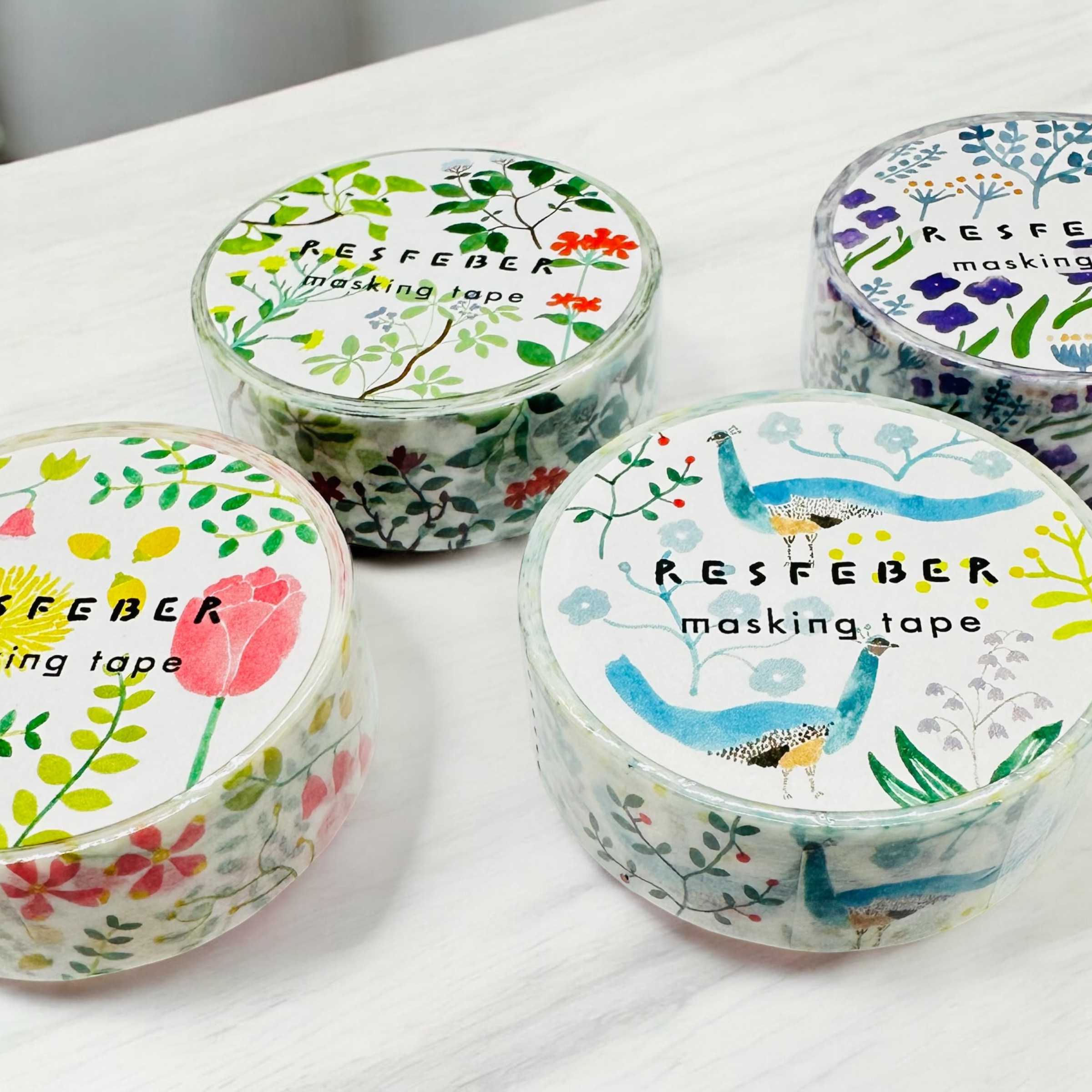 エルコミューン「RESFEBER」シリーズのマスキングテープ、販売中です✨