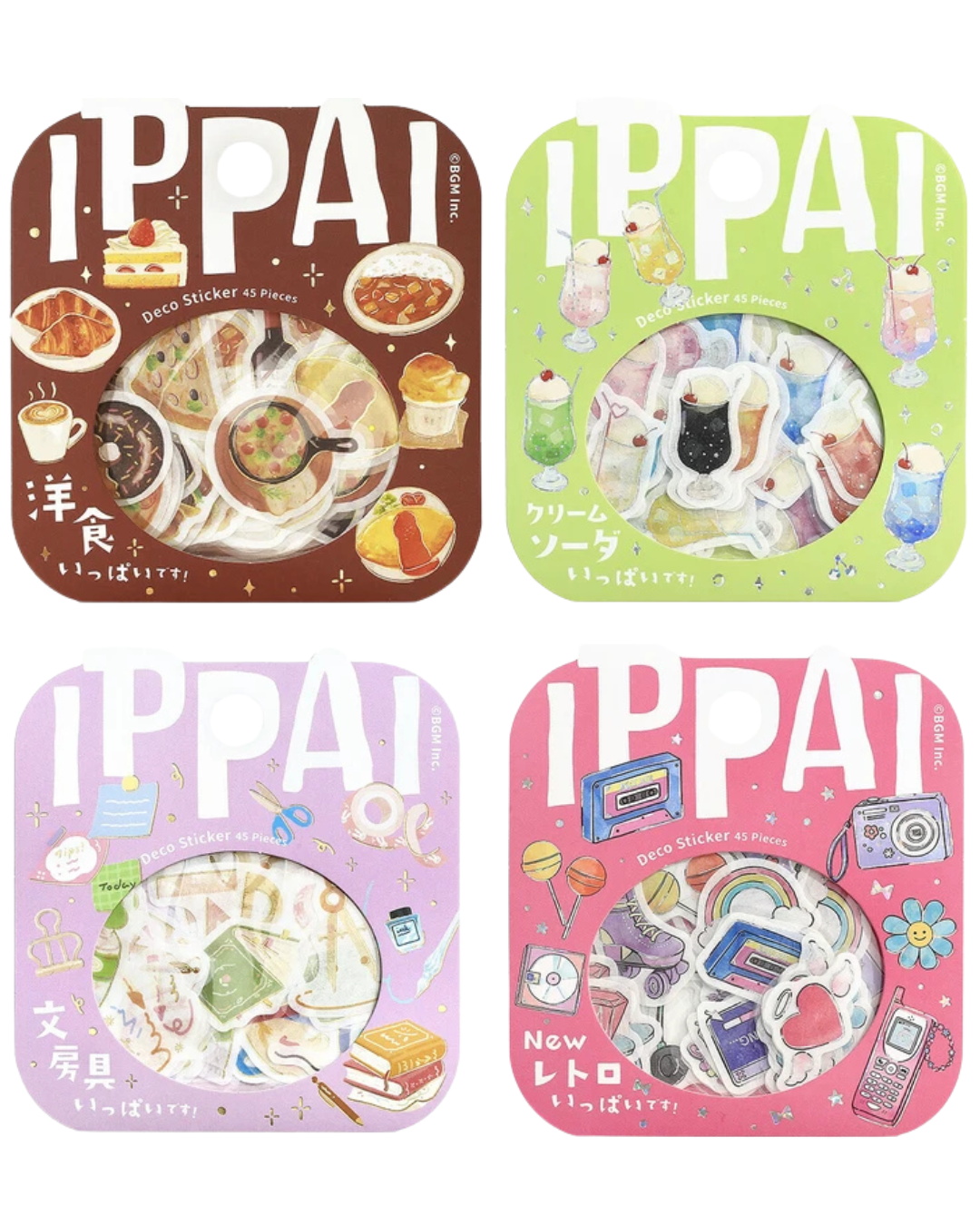 BGMの新作「IPPAI」フレークシール、入荷しました✨