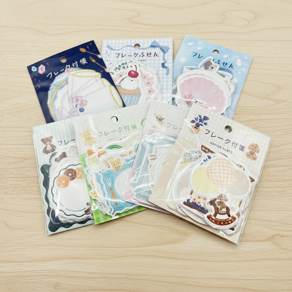 パピアプラッツのフレーク付箋、入荷しました✨