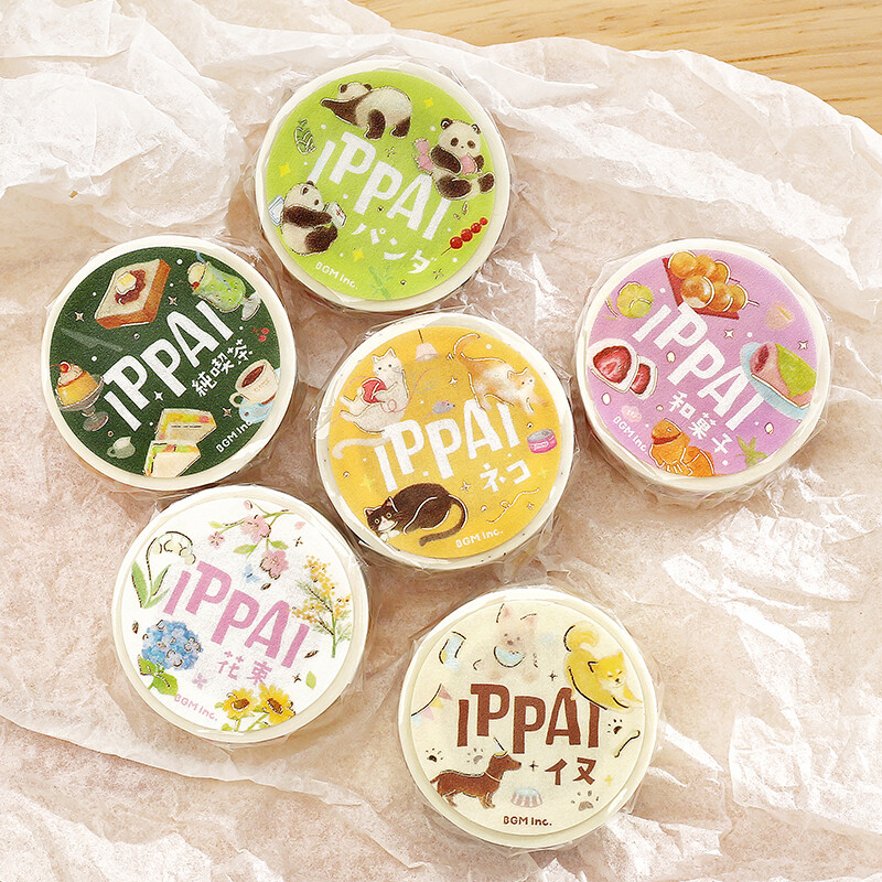 BGMの新作「IPPAI」マスキングテープ（全６種）入荷しました✨