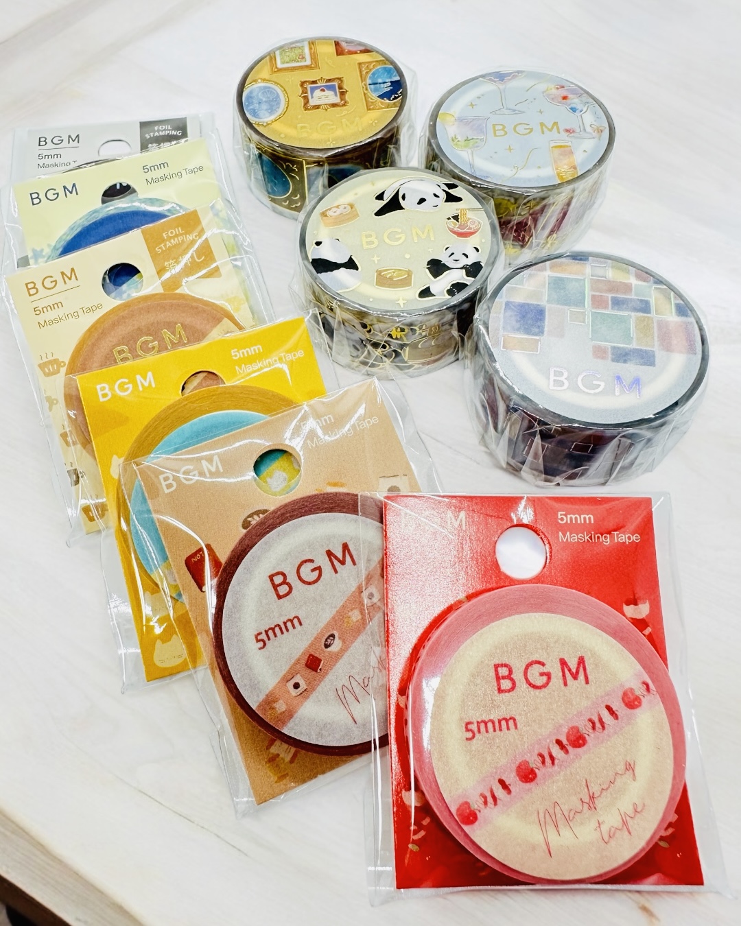 BGMの新作マスキングテープ、各種入荷しました✨