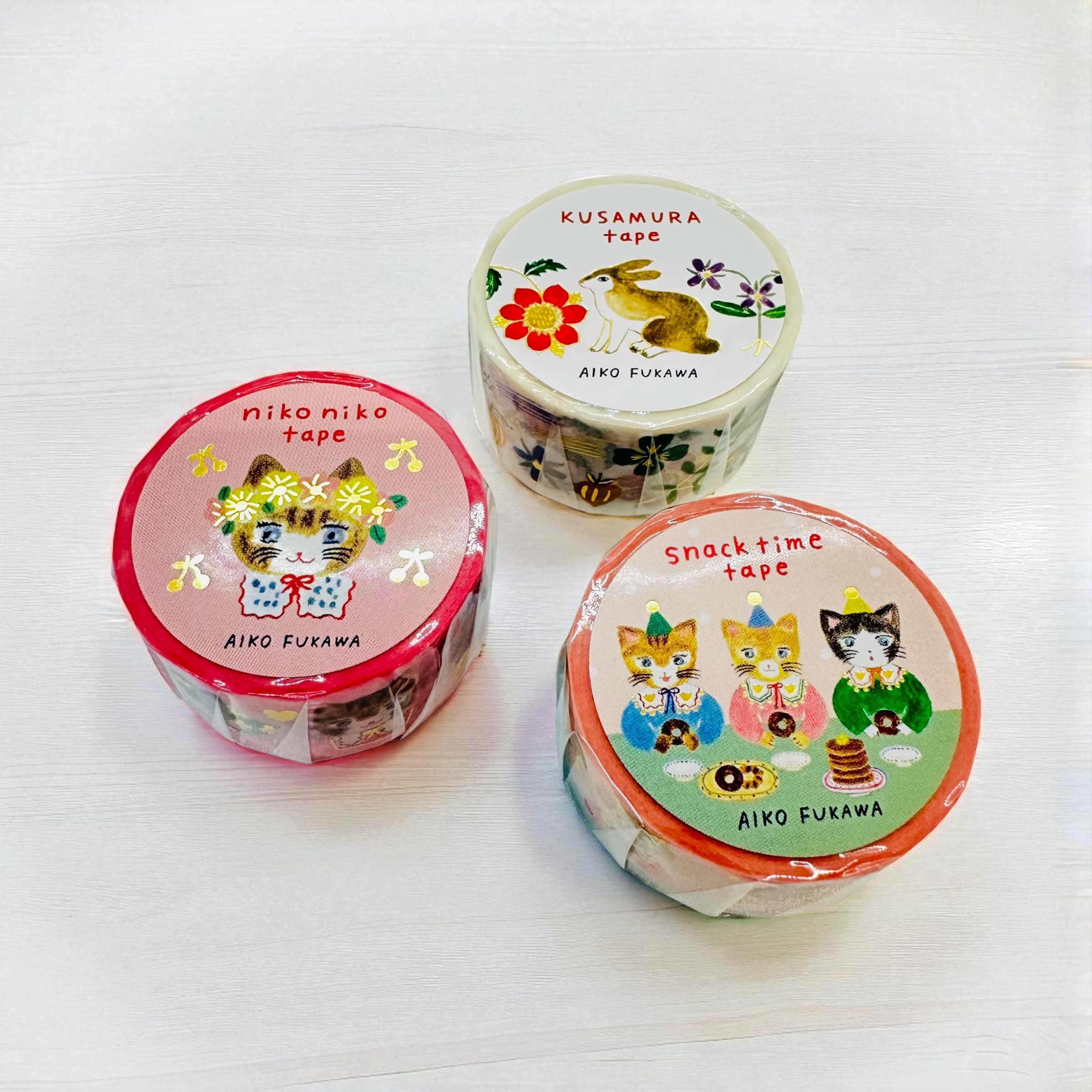 cozyca productsの新作Aiko Fukawaさんのマスキングテープ、入荷しました✨