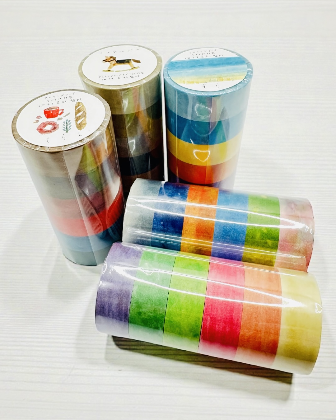 田村美紀さん監修の「ちぎり絵用マスキングテープ６色セット（全５種）」が入荷しました✨